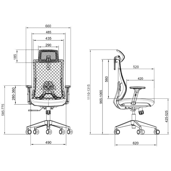 SKILLCHAIRS Ergo Aria (Black) SKILLCHAIRS Ergo Aria (Black)